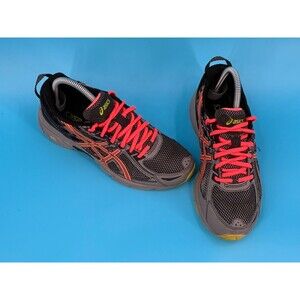 ASICS Gel Venture 6 Women’s 7.5 EU 39 Gray Coral Lime Trail Running Shoes